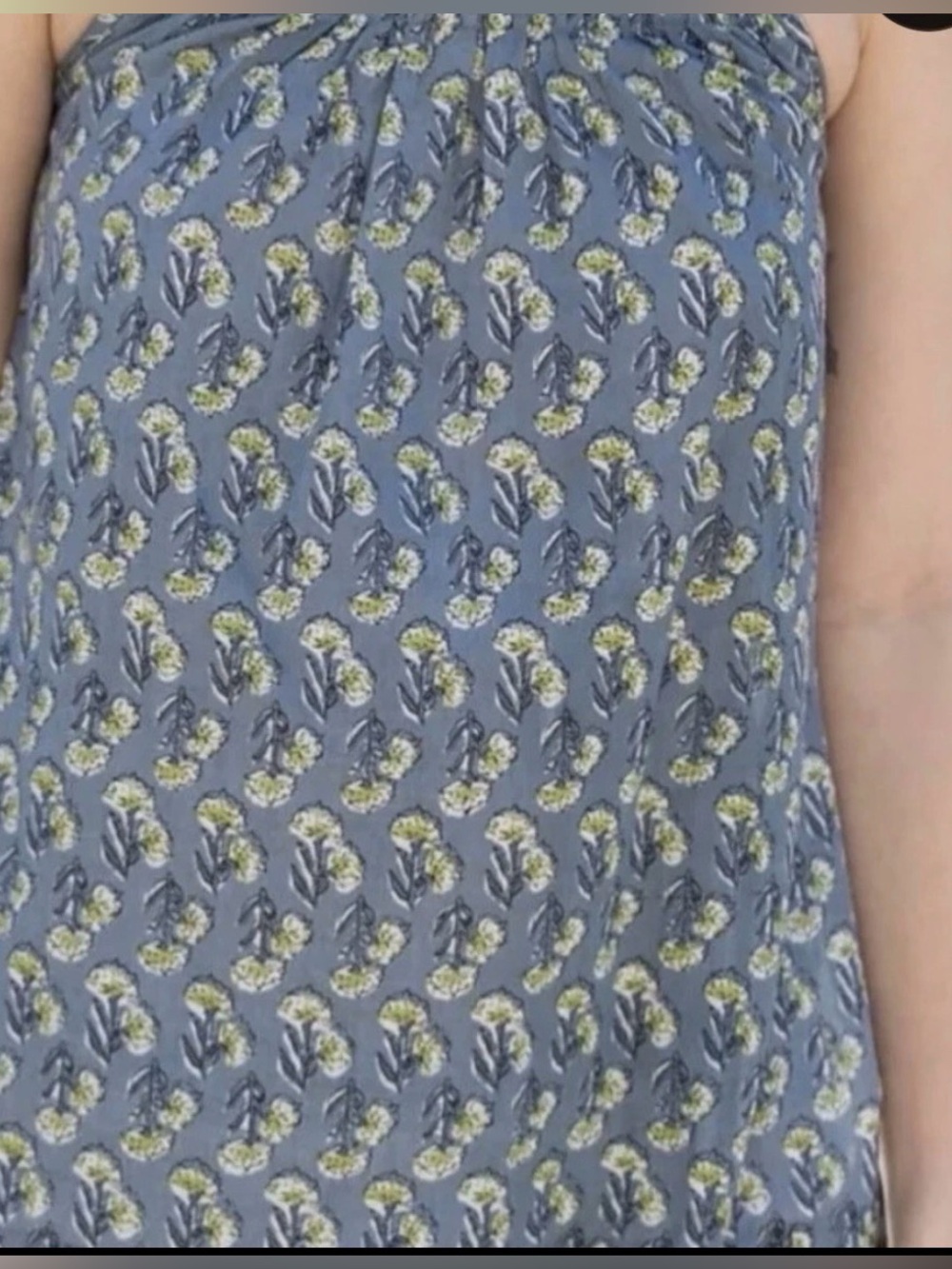 Ex Voto Vintage Iris Sundress in Blue Floral M/L - Picture 5 of 12